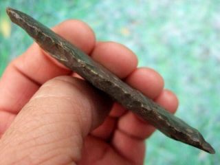 Rare Fine 3 1/2 inch Kentucky Fishtail Benton Point with Arrowheads 4