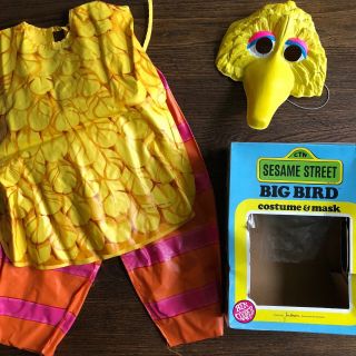Vtg 1979 Ben Cooper Sesame Street Big Bird Halloween Costume Tiny Tot 2 - 3