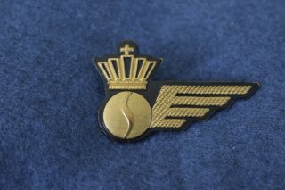 Sabena Belgium Airlines Cabin Crew Flight Attendant Wing Insignia Badge 1970 