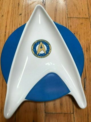 Pfaltzgraff Star Trek Uss Enterprise Ncc - 1701 - A Stoneware 10 " Candy Dish Tray