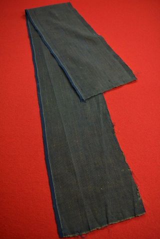 Ys58/45 Vintage Japanese Fabric Cotton/silk Antique Boro Indigo Blue Shima 52 "
