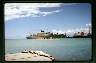 C.  1964 Slide,  Grace Line Ocean Liner Ss Santa Rosa Passenger Ship