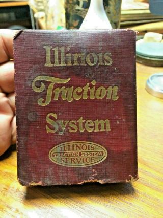 Rare Illinois Traction Systems Railroad Playing Cards Full Deck Train Set Old