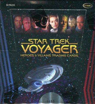 Star Trek Voyager Heroes & Villains Card Box