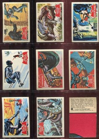Trade Card Set,  A&bc Gum,  Batman,  1a To 44a,  1966