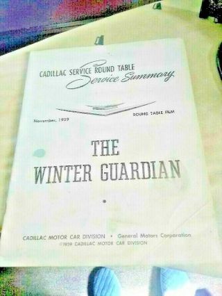 Cadillac 1959 " The Winter Guardian ",  Press Rel.  Pics/proof,  Thoro - Check & More