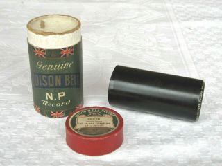 Edison - Bell N.  P.  Phonograph Cylinder Record Famous Music Hall Song