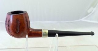 Vintage Rusticated Silver Knight Estate Smoking Pipe Made In Italy