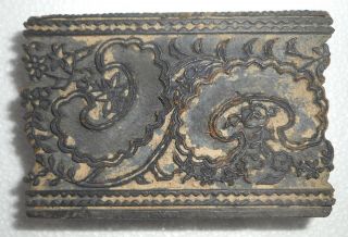 Antique Printing Wood Block Hand Carved For Textile/fabric Border My80127