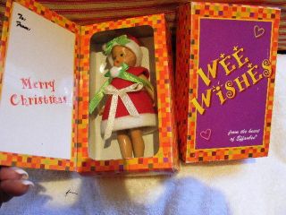 Effanbee Wee Wishes Holiday Card/ornament (2) Boxes