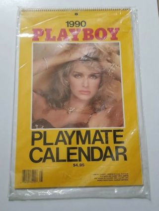 Vintage Playboy 1990 Playmate Wall Calendar Sexy Hot Pin - Up Girls
