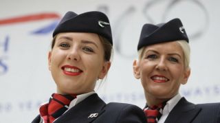 British Airways Uniform Cravat,  Female Air Hostess Flight Attendant Tie Airline