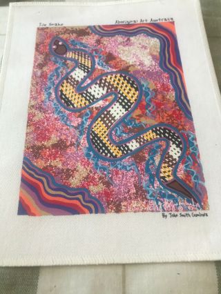 Aboriginal Art By John Smith Gumbula File Snake,