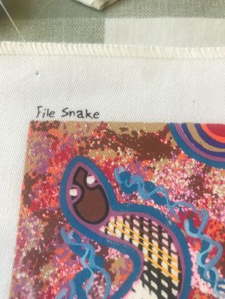 aboriginal Art By John Smith Gumbula File Snake, 4