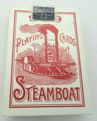- Vintage Steamboat 999 Red Playing Cards U.  S.  Playing Card Company Ohio