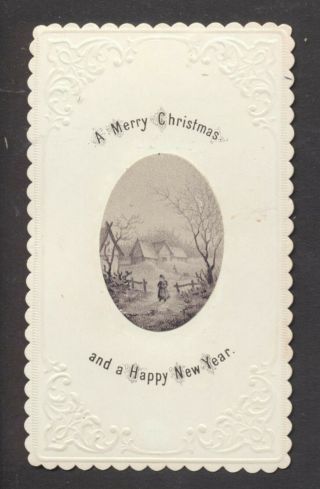 C5507 Victorian Goodall Xmas Card: Winter Scene