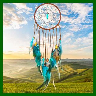 Dream Catcher Handmade Exquisite Feather Beaded Large For Kids/cars/bedroom Indi