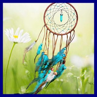 Dream Catcher Handmade Exquisite Feather Beaded LARGE For Kids/Cars/Bedroom Indi 5