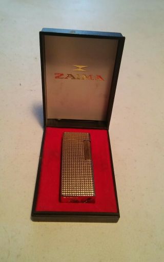 000 Vintage Zaima C - 78 Gold Tone Lighter Pipe Cigarette Cigar 2