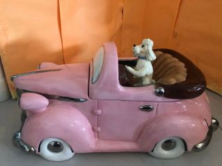 Henry Cavanagh Poodles Driving Car Cookie Jar Limited Edition