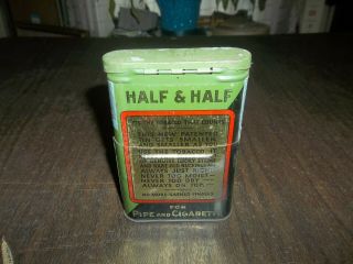 Vintage Vertical Lucky Strike Half And Half 2 Piece Pocket Tobacco Tin 2
