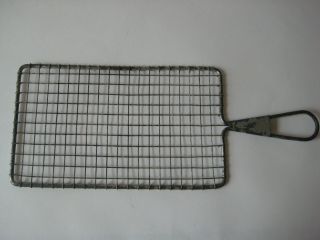 Vtg 1937 Acme Safety Grater Retro Metal Restaurant Kitchen Primitive Wire Tool