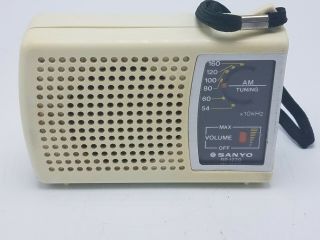 1985 Vintage Sanyo Rp 1270 Portable Mw Radio Japan