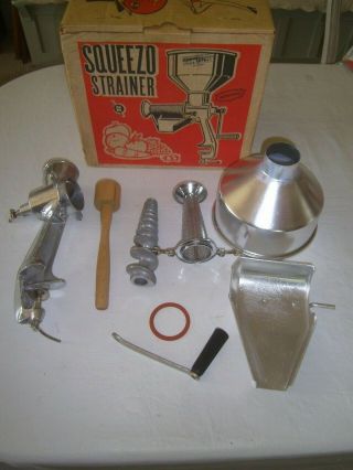 Vtg Squeezo Strainer 400 - Ts Canning/food Processing In Box|appears To Be