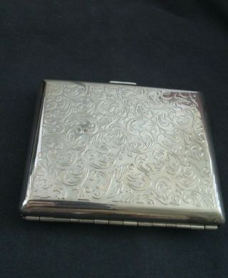 Vintage Metal Double Sided King & 100 ' s Cigarette Case 1990s 3