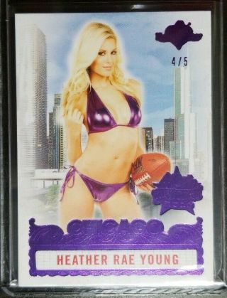 2019 Benchwarmer Heather Rae Young 40th National Chicago Purple Foil 