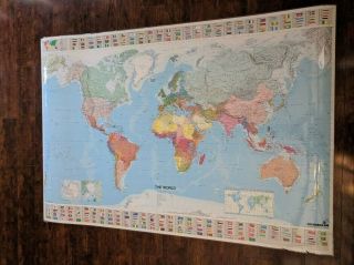 Michelin Map The World (laminated,  Rolled) (maps/wall (michelin))