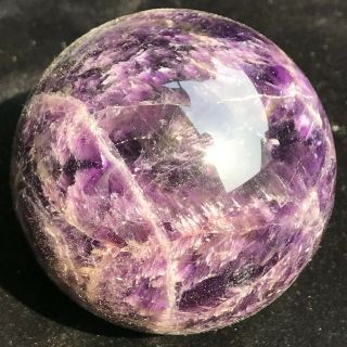 Natural Dream Purple Crystal Ball Reiki Healing Collectible 320g B117