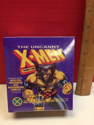 Uncanny X - Men Jim Lee Illustrated Cards Factort Box Of Packs 1992 Impel