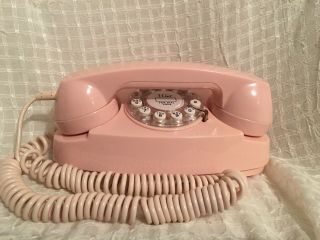 2003 Crosley Cr - 59 Pink Princess Phone Mock Rotary Push Button Vintage