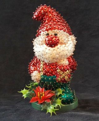 Vintage Styrofoam Elf Sequins Hand Decorated - Gnome