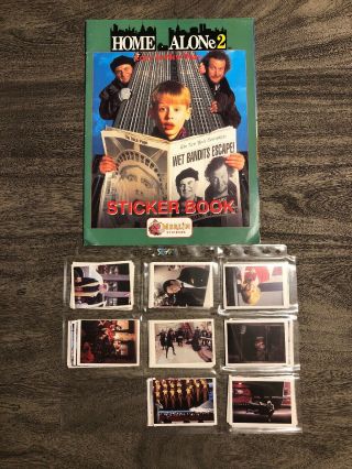 Merlin Home Alone 2 Empty Sticker Album,  Complete Set