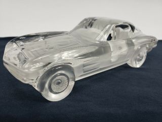 Corvette Stingray Lead Crystal Car Bleikristall Germany Collectible Gift Model