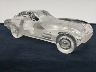 Corvette Stingray Lead Crystal Car Bleikristall Germany Collectible Gift Model 2