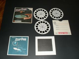 Vintage Star Trek Memorabilia View Master 3 - Reel Pack; & " Alien Coloring Book "
