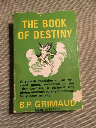 Vintage Book Of Destiny Tarot Cards - Complete Set - B.  P.  Grimaud,  France