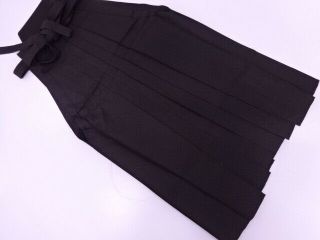 77257 Japanese Kimono / Vintage Mens Andon Hakama (skirt Type) / Woven Stripe