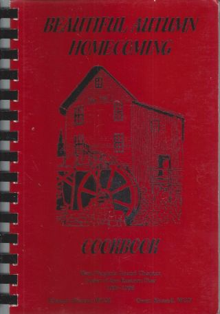 Athens Wv 1996 West Virginia Order Eastern Star Oes Cook Book Autumn
