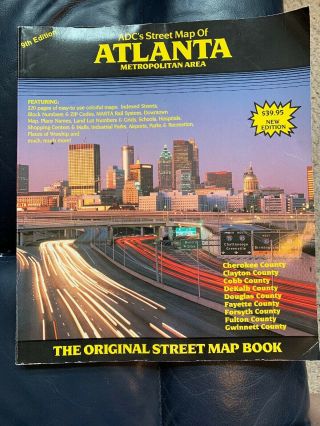 Adc ‘s Street Map Of Atlanta Metropolitan Area