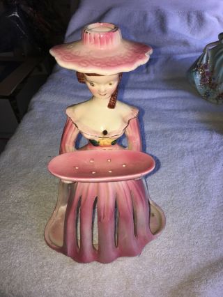 Vintage Kreiss Jennifer Pink Napkin Doll Center Piece