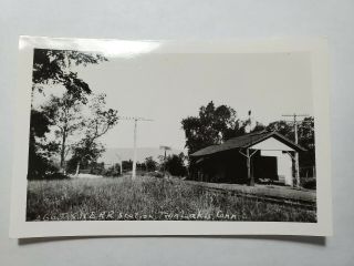 Vintage Real Photograph Railroad Depot Station Twin Lakes Connecticut No Res