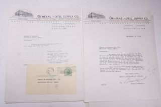 1934 Lamson Goodnow Post Card General Hotel Supply Texas Houston Ephemera P730b