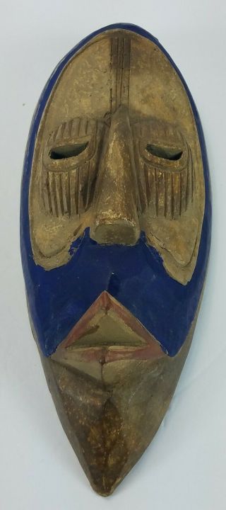 Tribal Hand Carved African Africa Ceremonial Folk Art Decor Mask