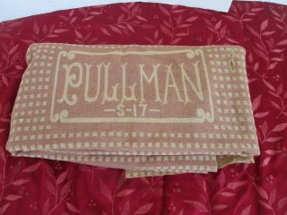 Vintage Railroad Wool Blanket Pullman S - 17 Early Railway Sleeping