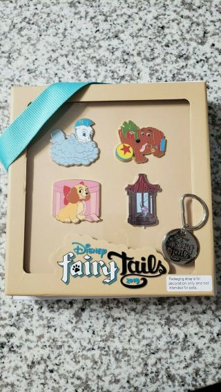 Disney Fairy Tails Goodbye 4 Pin Set Lady And The Tramp Toy Story