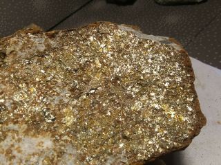 1.  85 Lb Gold And Silver Ore Vein Specimen Rare.  Chalcopyrite Au.  A,